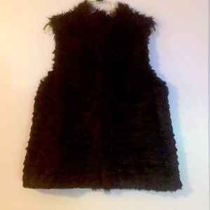 Madison Black Faux Vest